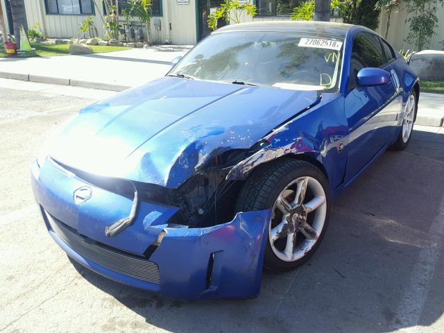 JN1AZ34D15M605656 - 2005 NISSAN 350Z COUPE BLUE photo 2