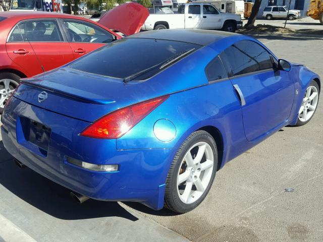 JN1AZ34D15M605656 - 2005 NISSAN 350Z COUPE BLUE photo 4