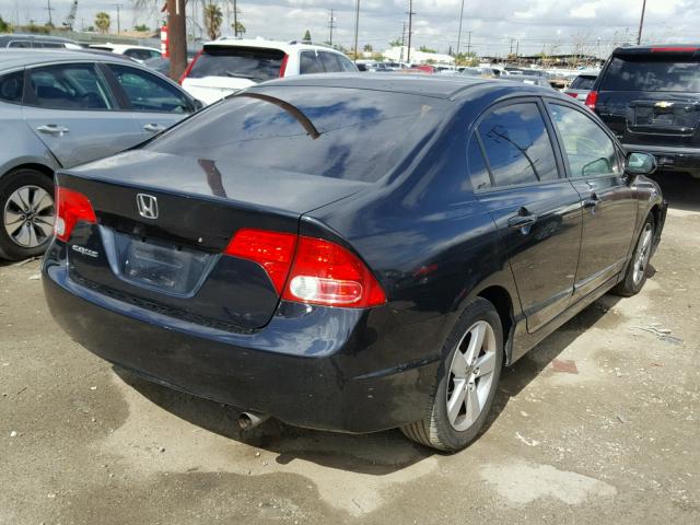 1HGFA16867L065536 - 2007 HONDA CIVIC EX BLACK photo 4