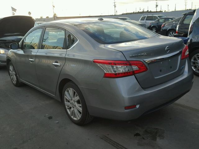 3N1AB7AP7DL684074 - 2013 NISSAN SENTRA S CHARCOAL photo 3