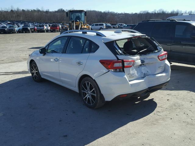 4S3GTAU62H3747605 - 2017 SUBARU IMPREZA LI WHITE photo 3