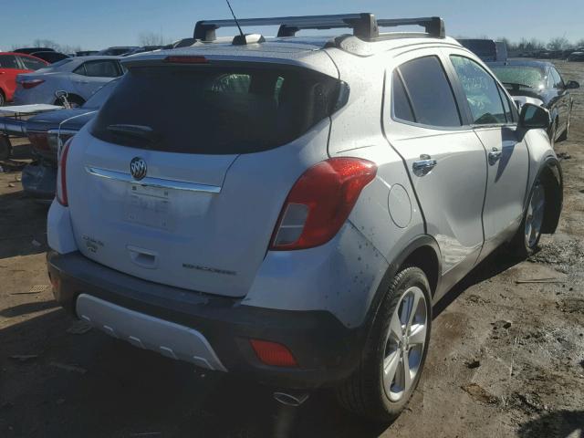 KL4CJBSB8FB210437 - 2015 BUICK ENCORE CON SILVER photo 4