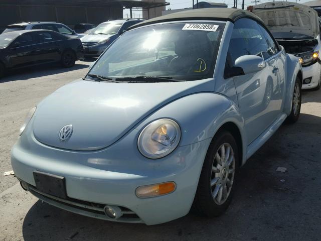 3VWCM31YX5M364726 - 2005 VOLKSWAGEN NEW BEETLE GREEN photo 2