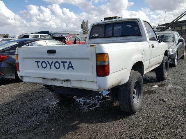 4TARN81A9PZ088093 - 1993 TOYOTA PICKUP 1/2 WHITE photo 4