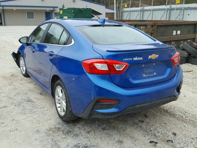 1G1BE5SM7H7225695 - 2017 CHEVROLET CRUZE LT BLUE photo 3