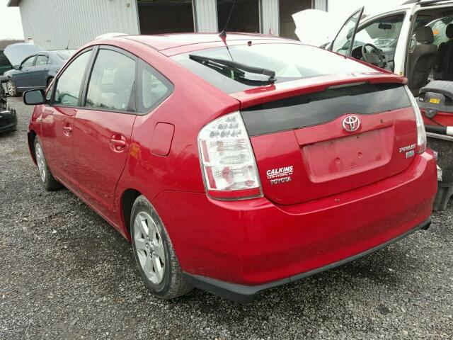 JTDKB20U463147818 - 2006 TOYOTA PRIUS RED photo 3