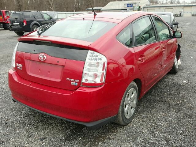 JTDKB20U463147818 - 2006 TOYOTA PRIUS RED photo 4