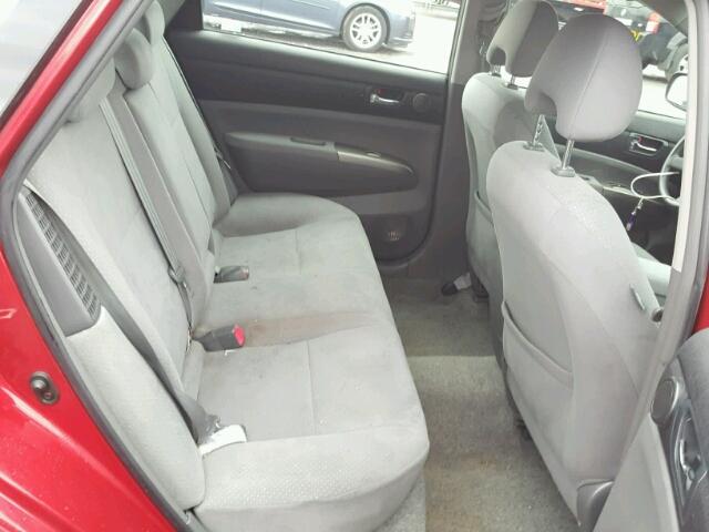 JTDKB20U463147818 - 2006 TOYOTA PRIUS RED photo 6