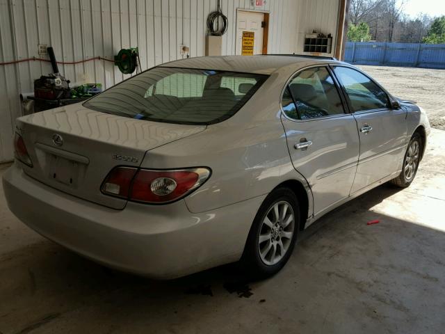 JTHBF30G930113891 - 2003 LEXUS ES 300 BEIGE photo 4