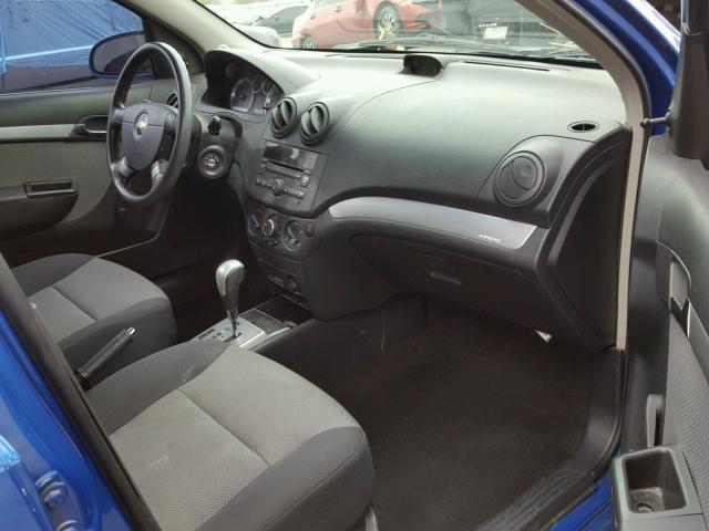 KL1TD6DE2BB137286 - 2011 CHEVROLET AVEO LS BLUE photo 5