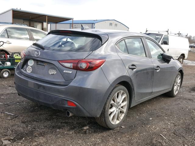 JM1BM1L39E1204029 - 2014 MAZDA 3 TOURING GRAY photo 4