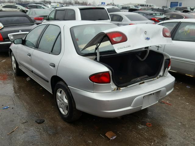 1G1JC524317170914 - 2001 CHEVROLET CAVALIER B SILVER photo 3