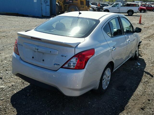 3N1CN7AP5FL890836 - 2015 NISSAN VERSA S/S SILVER photo 4