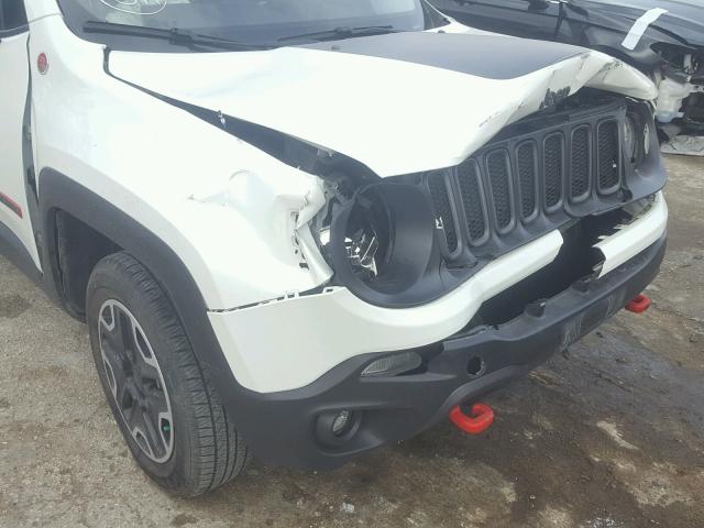 ZACCJBCT0FPB57014 - 2015 JEEP RENEGADE T SILVER photo 9