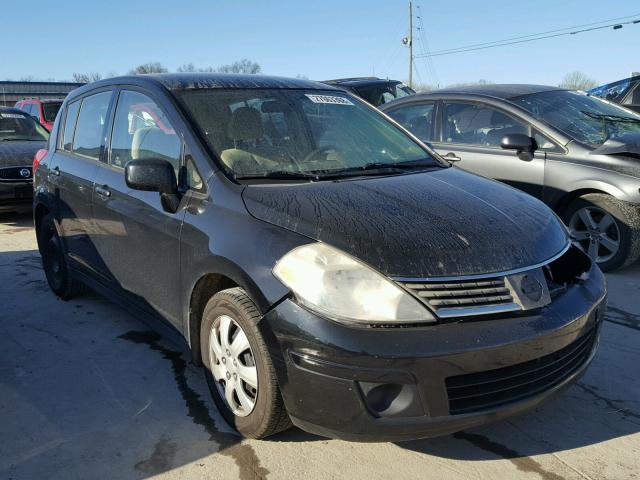 3N1BC13E88L375844 - 2008 NISSAN VERSA S BLACK photo 1