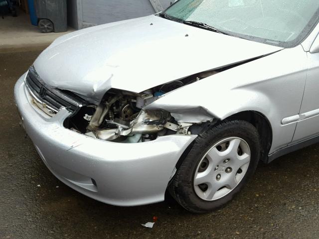 1HGEJ8241YL071009 - 2000 HONDA CIVIC EX SILVER photo 9