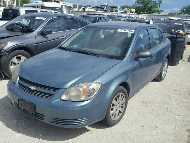 1G1AB5F51A7147055 - 2010 CHEVROLET COBALT LS GREEN photo 2