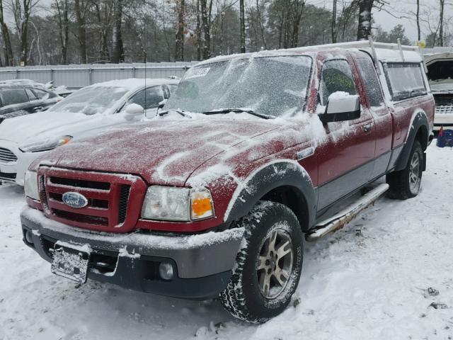 1FTZR45E36PA76496 - 2006 FORD RANGER SUP RED photo 2