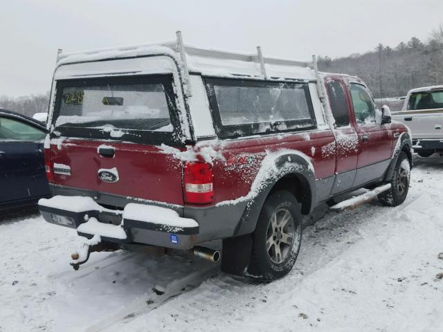 1FTZR45E36PA76496 - 2006 FORD RANGER SUP RED photo 4