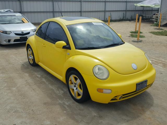 3VWCD21C32M457002 - 2002 VOLKSWAGEN NEW BEETLE YELLOW photo 1
