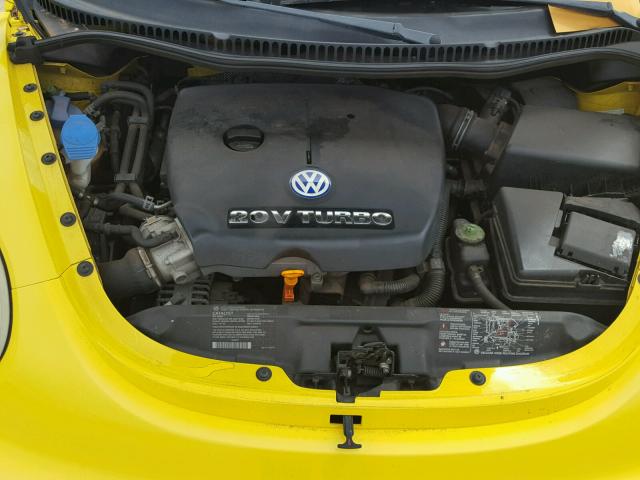 3VWCD21C32M457002 - 2002 VOLKSWAGEN NEW BEETLE YELLOW photo 7