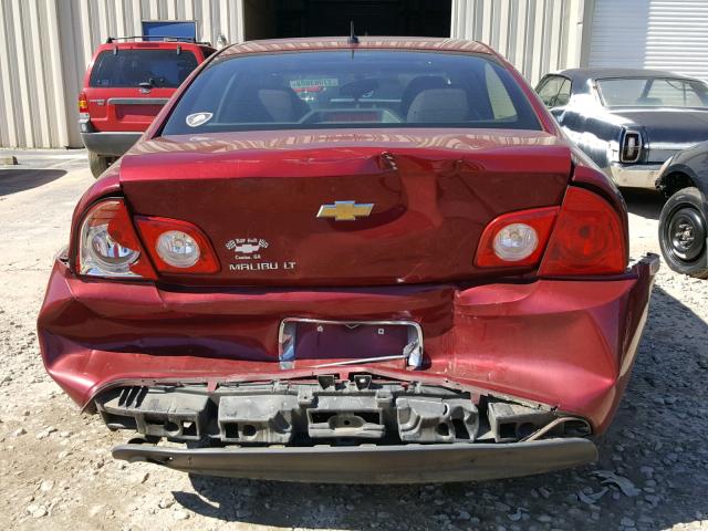 1G1ZC5E14BF285128 - 2011 CHEVROLET MALIBU 1LT 红色 照片 9