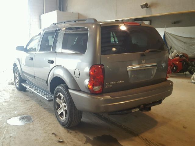 1D4HD48N95F566261 - 2005 DODGE DURANGO SL GRAY photo 3