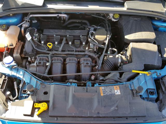 1FADP3F2XFL365239 - 2015 FORD FOCUS SE BLUE photo 7