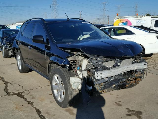 JN8AZ08W37W640251 - 2007 NISSAN MURANO SL BLACK photo 1