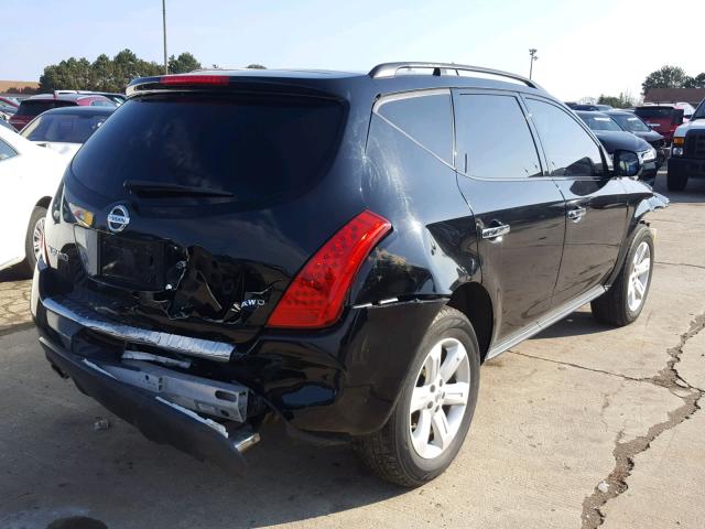 JN8AZ08W37W640251 - 2007 NISSAN MURANO SL BLACK photo 3