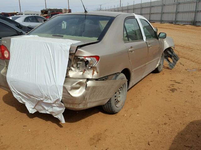 1NXBR32E77Z794342 - 2007 TOYOTA COROLLA TAN photo 4