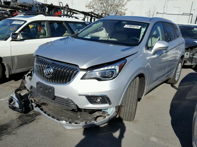 LRBFXBSA1HD101817 - 2017 BUICK ENVISION E SILVER photo 2