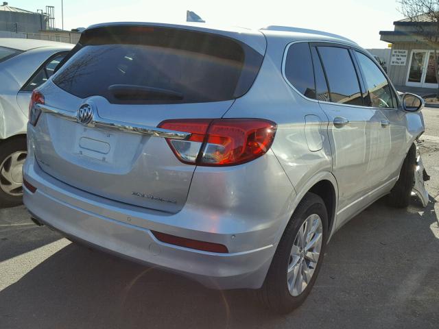 LRBFXBSA1HD101817 - 2017 BUICK ENVISION E SILVER photo 4