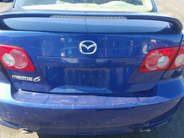 1YVHP80D445N24920 - 2004 MAZDA 6 S BLUE photo 9