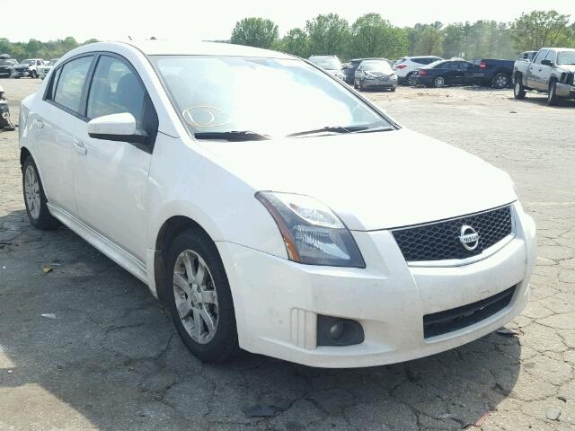 3N1AB6AP1CL767332 - 2012 NISSAN SENTRA 2.0 WHITE photo 1