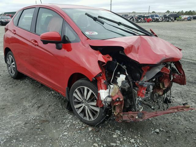 3HGGK5H8XFM733857 - 2015 HONDA FIT EX RED photo 1