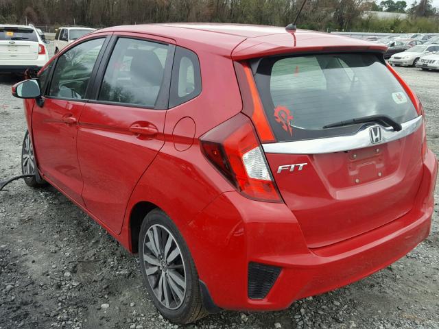 3HGGK5H8XFM733857 - 2015 HONDA FIT EX RED photo 3