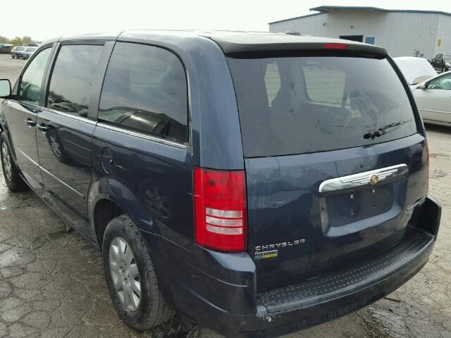 2A8HR44E79R542472 - 2009 CHRYSLER TOWN & COU BLUE photo 3