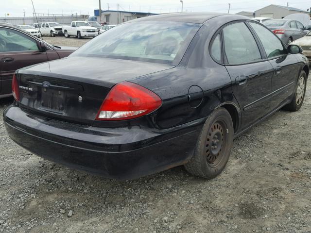 1FAFP53U76A233674 - 2006 FORD TAURUS SE BLACK photo 4