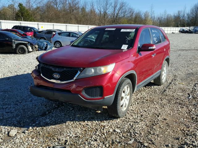 5XYKT3A1XBG037272 - 2011 KIA SORENTO BA RED photo 2