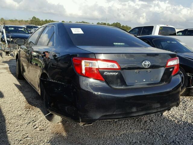 4T1BF1FK5CU075033 - 2012 TOYOTA CAMRY BASE BLACK photo 3