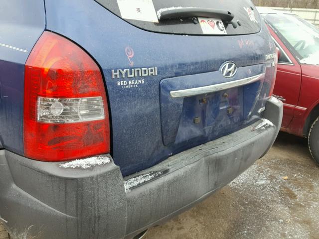 KM8JN72D09U113852 - 2009 HYUNDAI TUCSON SE BLUE photo 9