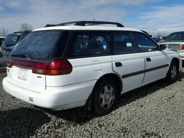 4S3BK4357W7302208 - 1998 SUBARU LEGACY L WHITE photo 4