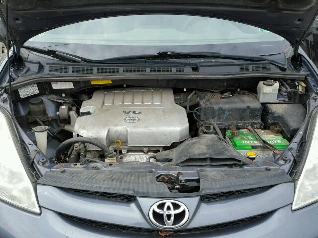 5TDZK23C88S101654 - 2008 TOYOTA SIENNA CE BLUE photo 7