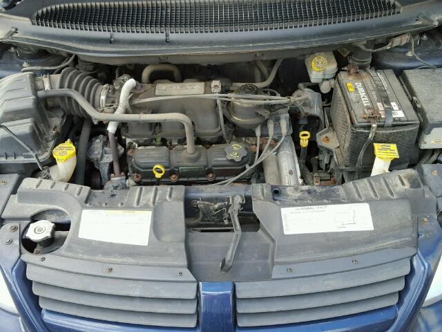 2D4GP24R45R199195 - 2005 DODGE GRAND CARA BLUE photo 7