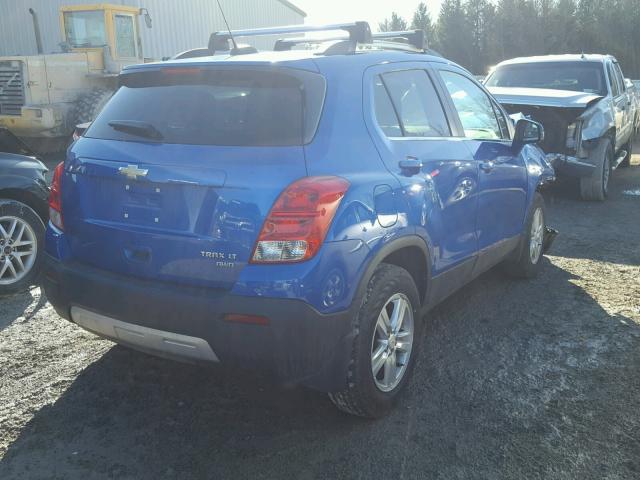 KL7CJPSB9GB561505 - 2016 CHEVROLET TRAX 1LT BLUE photo 4