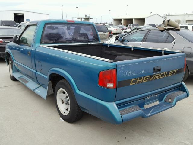 1GCCS1445SK107238 - 1995 CHEVROLET S TRUCK S1 TEAL photo 3