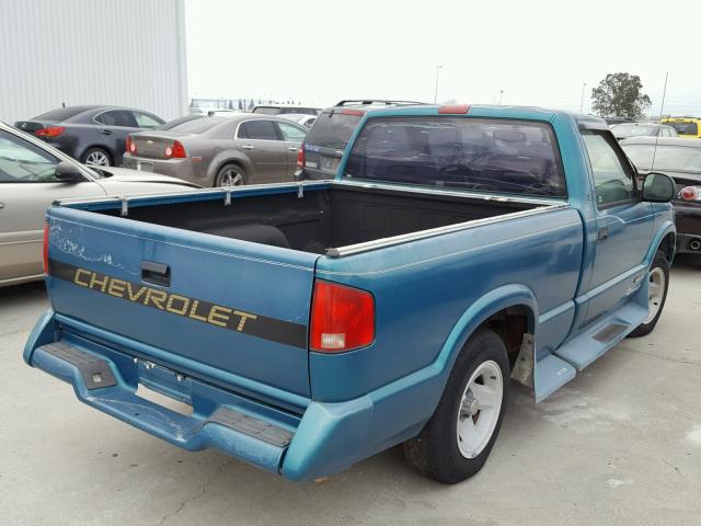 1GCCS1445SK107238 - 1995 CHEVROLET S TRUCK S1 TEAL photo 4