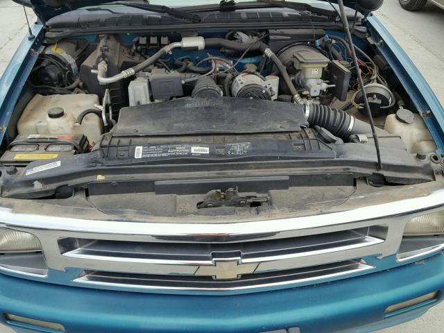 1GCCS1445SK107238 - 1995 CHEVROLET S TRUCK S1 TEAL photo 7