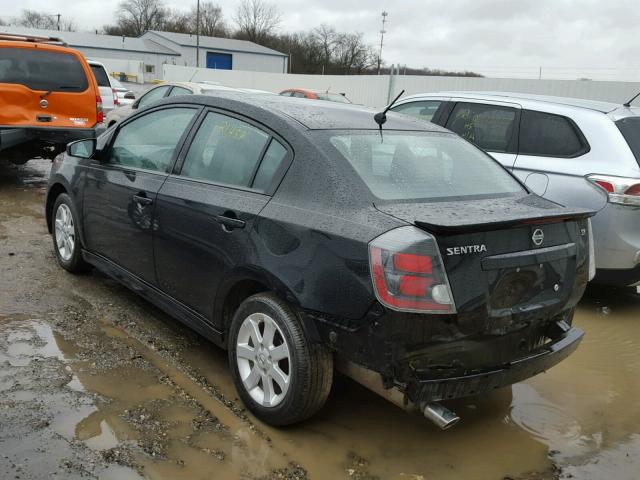 3N1AB6AP9CL722154 - 2012 NISSAN SENTRA 2.0 BLACK photo 3